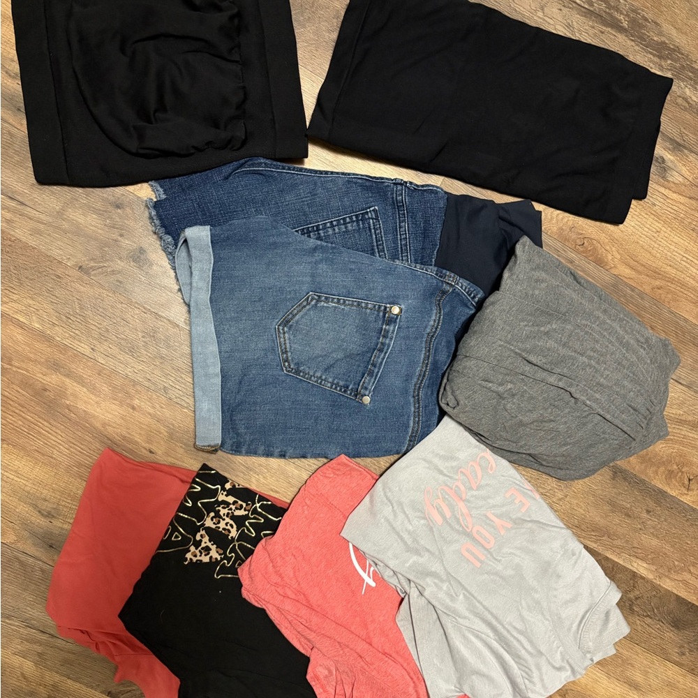 Assorted Clothing Bundle with Denim and Tees